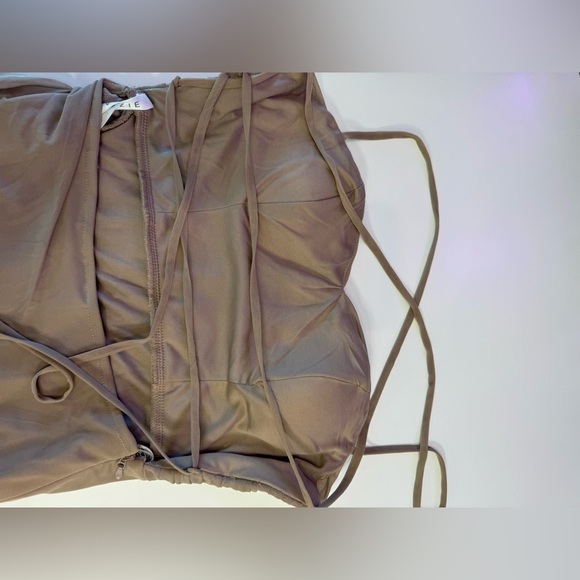 Azazie Taupe Dress (A6) worn once for a wedding ! - Picture 10 of 15